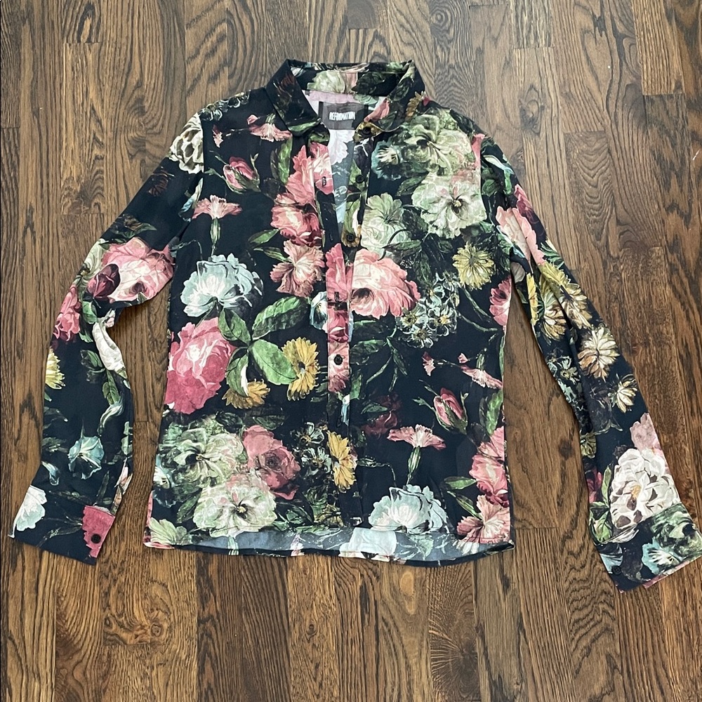Reformation floral Button-Up Shirt S
